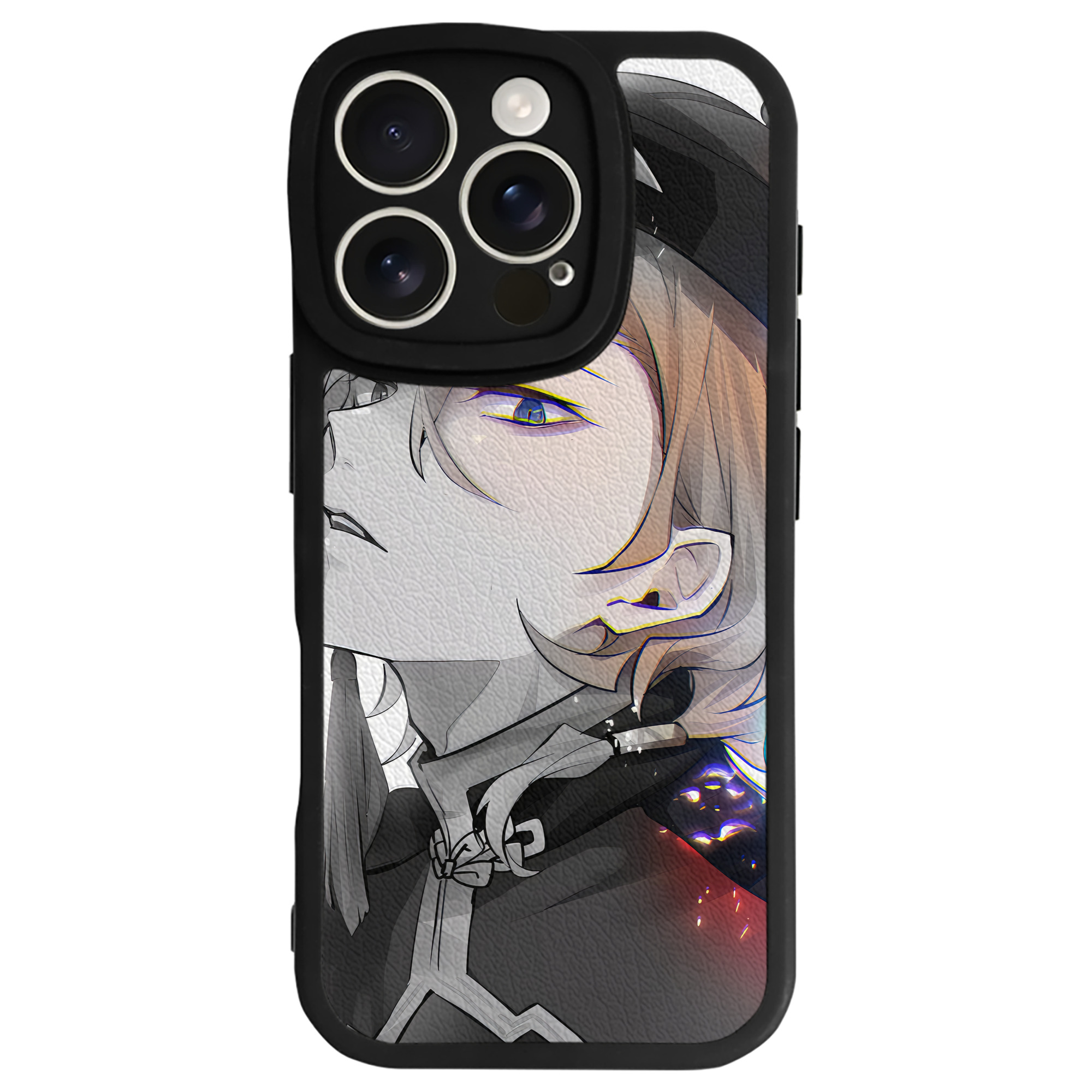 （画像用） 文豪ストレイドッグス Bungo Stray Dogs 【iPhone 16シリーズ対応】シリコンスマホケース（レザー調） 材質：シリコン